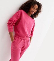 New Look Bright Pink Crew Neck Sweatshirt
